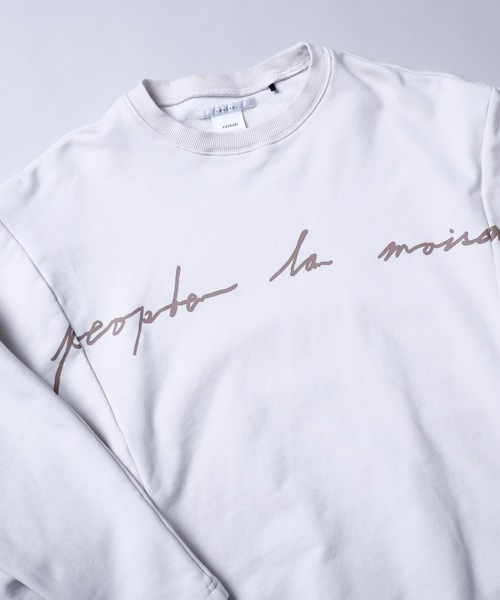 rovtski（ロフトスキー）の「SHARE ROOMS DORMAN SWEAT MAISON/シェアルーム ドルマン オーバーサイズ スウェット トレーナー（スウェット・メンズ・オフホワイト/モカ/ブルー系その他/キナリ・FREE）」の17枚目の写真