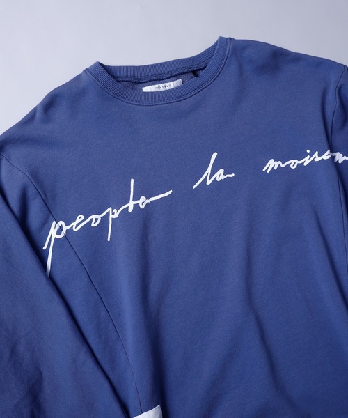 rovtski（ロフトスキー）の「SHARE ROOMS DORMAN SWEAT MAISON/シェアルーム ドルマン オーバーサイズ スウェット トレーナー（スウェット・メンズ・オフホワイト/モカ/ブルー系その他/キナリ・FREE）」の6枚目の写真