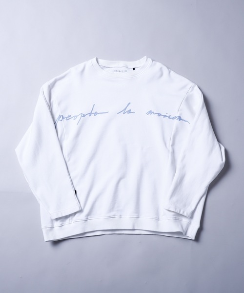 rovtski（ロフトスキー）の「SHARE ROOMS DORMAN SWEAT MAISON/シェアルーム ドルマン オーバーサイズ スウェット トレーナー（スウェット・メンズ・オフホワイト/モカ/ブルー系その他/キナリ・FREE）」の13枚目の写真