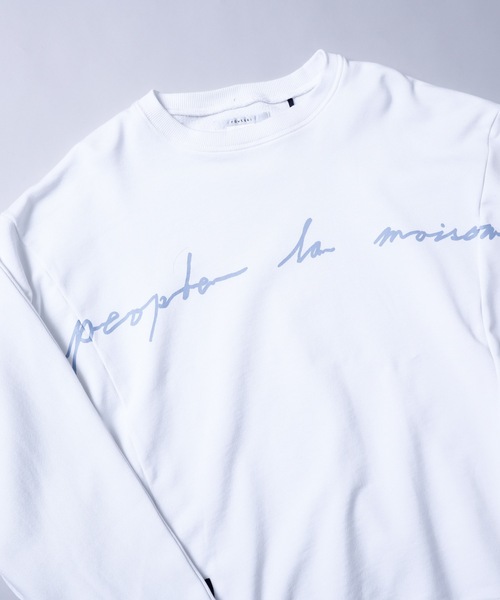 rovtski（ロフトスキー）の「SHARE ROOMS DORMAN SWEAT MAISON/シェアルーム ドルマン オーバーサイズ スウェット トレーナー（スウェット・メンズ・オフホワイト/モカ/ブルー系その他/キナリ・FREE）」の11枚目の写真