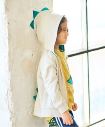 SHOO・LA・RUE | 【90-130cm】裏毛恐竜ツノZIPパーカー(パーカー)