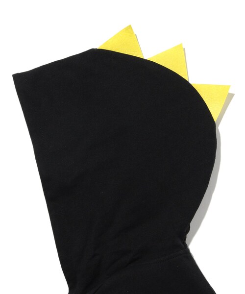 SHOO・LA・RUE（シューラルー）の「◆【90-130cm】裏毛恐竜ツノZIPパーカー（パーカー・キッズ・ライトグレー/ブラック・11/10/12/13/09）」の10枚目の写真