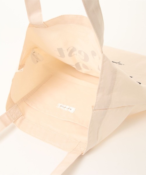 apres jour mignon(アプレジュールミニョン)の「ロゴトートバッグ【ZOZOTOWN限定アイテム】(トートバッグ・レディース・アイボリー/ブラック系その他/ピンク/ブラック・ONESIZE)」の8枚目の写真