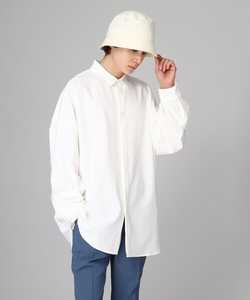 tk.TAKEO KIKUCHI（ティーケータケオキクチ）の「◆【WEB限定】ビッグサイズシャツ（シャツ/ブラウス・メンズ・ホワイト/チャコールグレー/ブラック/ライトブルー・03/02）」の7枚目の写真