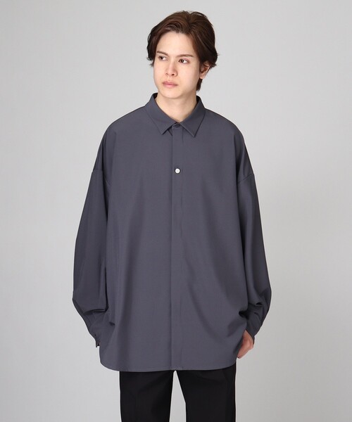 tk.TAKEO KIKUCHI（ティーケータケオキクチ）の「◆【WEB限定】ビッグサイズシャツ（シャツ/ブラウス・メンズ・ホワイト/チャコールグレー/ブラック/ライトブルー・03/02）」の8枚目の写真