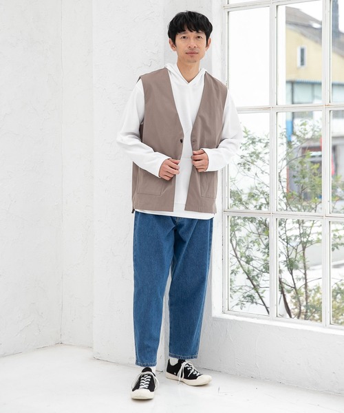 LAKOLE（ラコレ）の「ポリドビーベスト[セットアップ対応] / 261229（ベスト・メンズ・ブラック/ブルー/サンドグレー・MEDIUM/LARGE）」の4枚目の写真