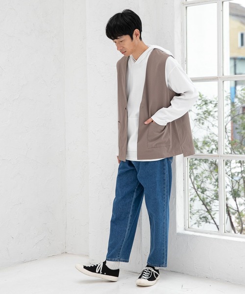 LAKOLE（ラコレ）の「ポリドビーベスト[セットアップ対応] / 261229（ベスト・メンズ・ブラック/ブルー/サンドグレー・MEDIUM/LARGE）」の5枚目の写真