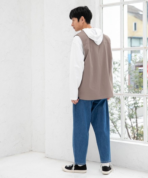 LAKOLE（ラコレ）の「ポリドビーベスト[セットアップ対応] / 261229（ベスト・メンズ・ブラック/ブルー/サンドグレー・MEDIUM/LARGE）」の6枚目の写真