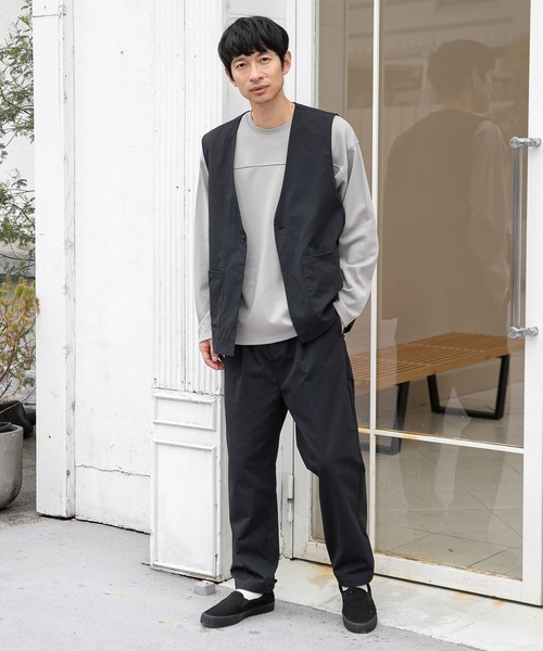 LAKOLE（ラコレ）の「ポリドビーベスト[セットアップ対応] / 261229（ベスト・メンズ・ブラック/ブルー/サンドグレー・MEDIUM/LARGE）」の8枚目の写真