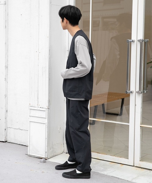 LAKOLE（ラコレ）の「ポリドビーベスト[セットアップ対応] / 261229（ベスト・メンズ・ブラック/ブルー/サンドグレー・MEDIUM/LARGE）」の9枚目の写真