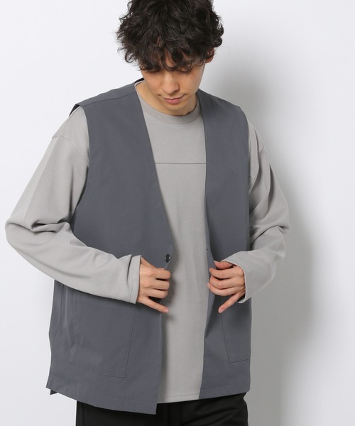 LAKOLE（ラコレ）の「ポリドビーベスト[セットアップ対応] / 261229（ベスト・メンズ・ブラック/ブルー/サンドグレー・MEDIUM/LARGE）」の16枚目の写真