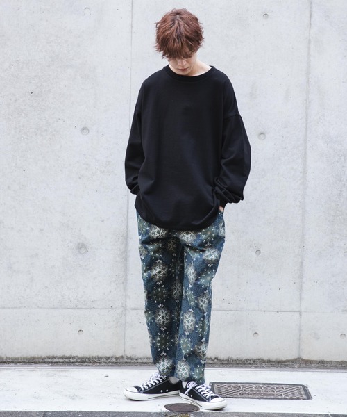 WEGO(ウィゴー)の「WEGO/総柄ワイドイージーパンツ(スラックス・メンズ・その他1/その他2/その他3・LARGE/MEDIUM)」の4枚目の写真