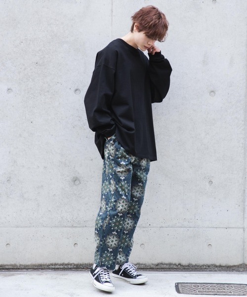 WEGO(ウィゴー)の「WEGO/総柄ワイドイージーパンツ(スラックス・メンズ・その他1/その他2/その他3・LARGE/MEDIUM)」の5枚目の写真