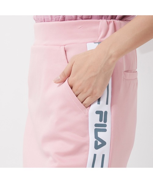 FILA GOLF(フィラゴルフ )の「FILA GOLF/フィラゴルフ ロゴジャガード ハイライズ ダンボールニット タイトスカート/インナーパンツセット/ゴルフウェア/レディース(スカート・レディース・ライトピンク/ブルー/ミックスグレー/ブラック・LL/S/M/L)」の16枚目の写真