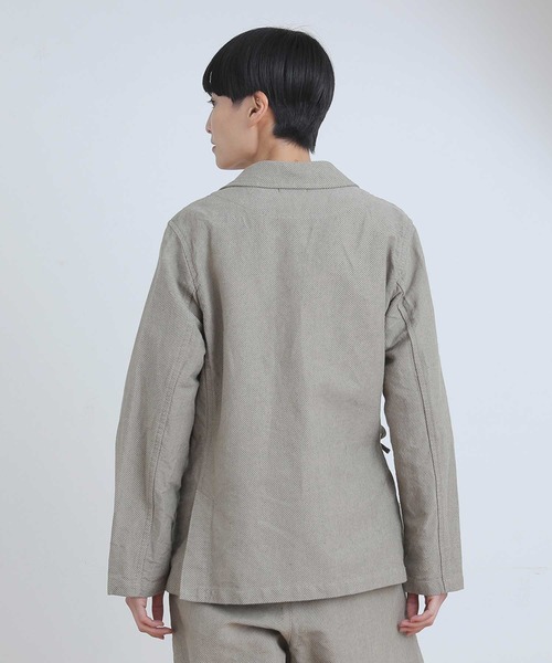 Plantation（プランテーション）の「BIZEN PAPERカルゼ/ジャケット / (O)（テーラードジャケット・レディース・ベージュ/オフホワイト・M size）」の18枚目の写真