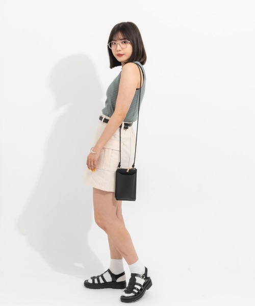 nemne store(ネンネストア)の「リップストップカーゴミニスカート(スカート・レディース・ブラック/ベージュ/アイボリー・フリー)」の15枚目の写真