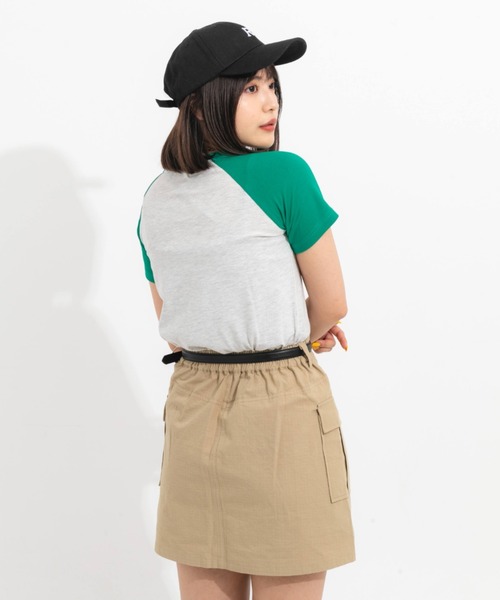 nemne store(ネンネストア)の「リップストップカーゴミニスカート(スカート・レディース・ブラック/ベージュ/アイボリー・フリー)」の22枚目の写真