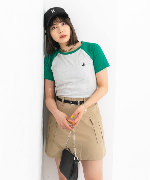 nemne store(ネンネストア)の「リップストップカーゴミニスカート(スカート・レディース・ブラック/ベージュ/アイボリー・フリー)」の21枚目の写真