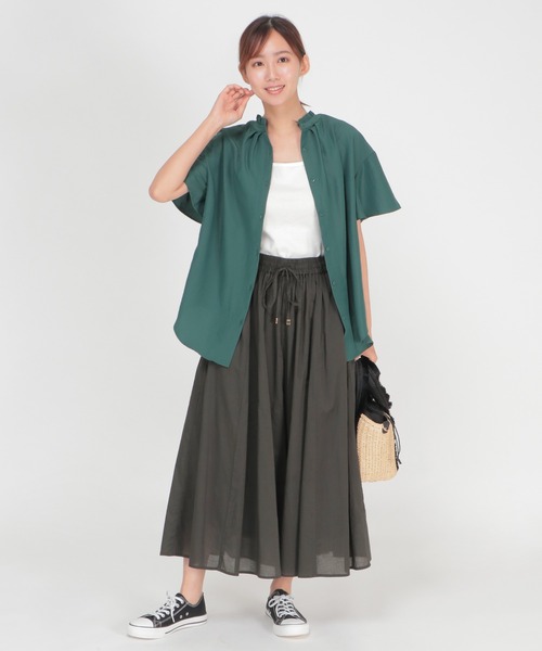 ikka(イッカ)の「コットンボリュームスカーチョ(その他パンツ・レディース・チャコールグレー/ダークグリーン/イエロー・S/M/L)」の17枚目の写真