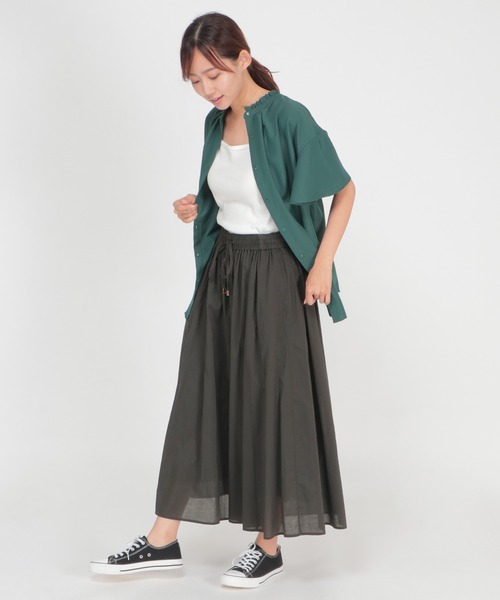 ikka(イッカ)の「コットンボリュームスカーチョ(その他パンツ・レディース・チャコールグレー/ダークグリーン/イエロー・S/M/L)」の18枚目の写真