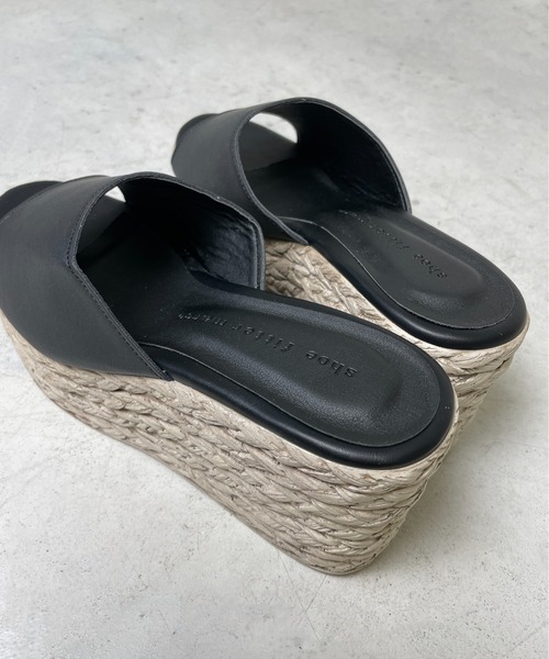 StyleSea(スタイルシー)の「ストローソールプラットフォームサンダル(サンダル・レディース・ホワイト/ブラック/ベージュ・23cm/23.5cm/24cm/24.5cm/25cm)」の4枚目の写真