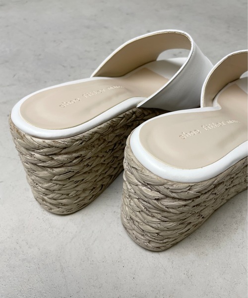 StyleSea(スタイルシー)の「ストローソールプラットフォームサンダル(サンダル・レディース・ホワイト/ブラック/ベージュ・23cm/23.5cm/24cm/24.5cm/25cm)」の8枚目の写真