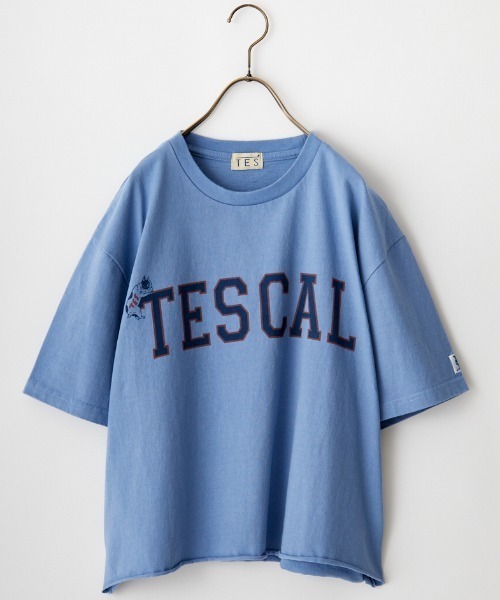 The Endless Summer（エンドレスサマー）の「[THE ENDLESS SUMMER/エンドレスサマー] 別注 カレッジプリント カットオフTシャツ（Tシャツ/カットソー・レディース・サックスブルー/オレンジ/イエロー/ホワイト・S）」の22枚目の写真