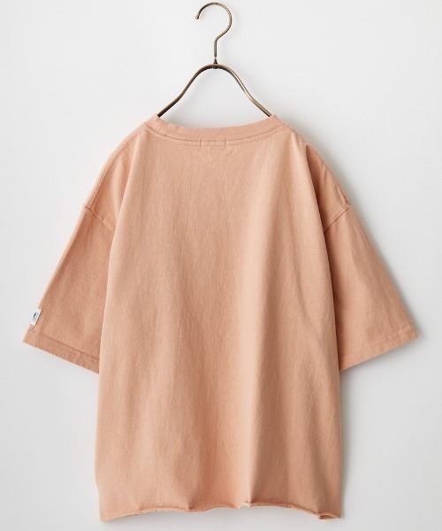 The Endless Summer（エンドレスサマー）の「[THE ENDLESS SUMMER/エンドレスサマー] 別注 カレッジプリント カットオフTシャツ（Tシャツ/カットソー・レディース・サックスブルー/オレンジ/イエロー/ホワイト・S）」の9枚目の写真