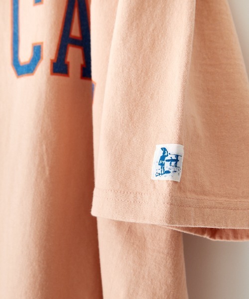 The Endless Summer（エンドレスサマー）の「[THE ENDLESS SUMMER/エンドレスサマー] 別注 カレッジプリント カットオフTシャツ（Tシャツ/カットソー・レディース・サックスブルー/オレンジ/イエロー/ホワイト・S）」の20枚目の写真