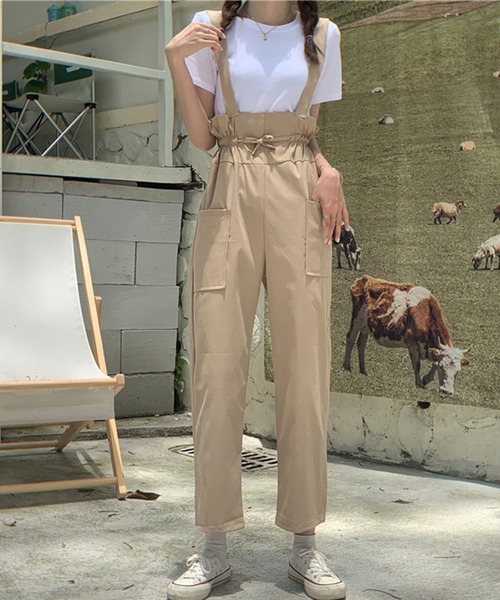 AMOUR BOX（アムールボックス）の「ハイウエストリボンサロペット