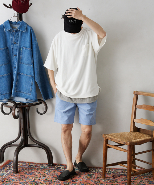 JOURNAL STANDARD relume(ジャーナルスタンダード レリューム)の「CALIFORNIA パイル 半袖Tシャツ(Tシャツ/カットソー・メンズ・ホワイト/ベージュ/グレー/レッド/ブルー/マスタード・MEDIUM/LARGE)」の17枚目の写真