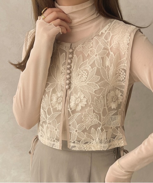 apres jour clair(アプレジュールクレア)の「【apres jour clair】ハイネックシアーインナー【ZOZOTOWN限定アイテム】(Tシャツ/カットソー・レディース・イエロー/オレンジ/アイボリー/ベージュ・フリー/X-LARGE)」の21枚目の写真