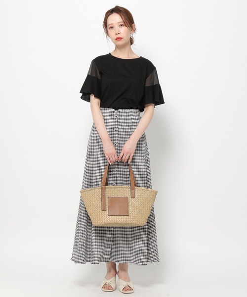 「satoobaさま専用」1/4 mysty woman（ミスティウーマン） tシャツ Tシャツ シアショルダープル