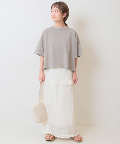 「SLOBE IENA」 長袖カットソー FREE ブルー レディース セール】BD天竺ロングスリーブカットソー◇（Tシャツ/カットソー