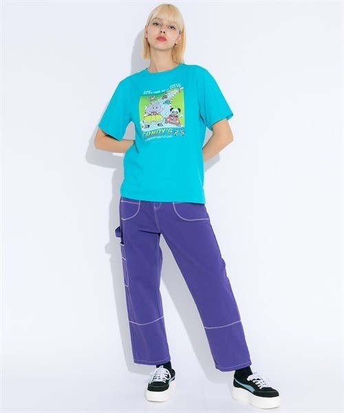 Candy Stripper(キャンディストリッパー)の「RACING CANDYS Tシャツ(Tシャツ/カットソー・レディース・ライトブルー/ブラック/オフホワイト・2/4/3)」の4枚目の写真