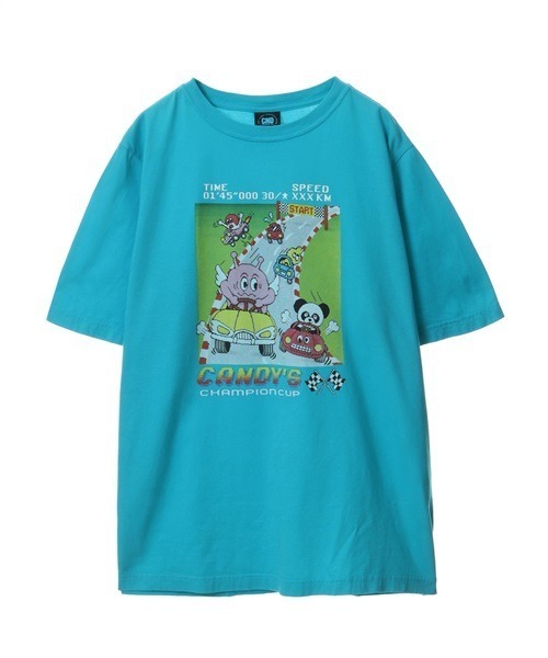 Candy Stripper(キャンディストリッパー)の「RACING CANDYS Tシャツ(Tシャツ/カットソー・レディース・ライトブルー/ブラック/オフホワイト・2/4/3)」の5枚目の写真