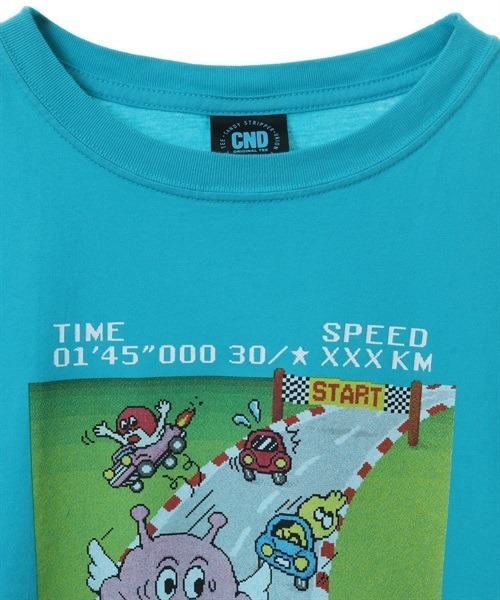 Candy Stripper(キャンディストリッパー)の「RACING CANDYS Tシャツ(Tシャツ/カットソー・レディース・ライトブルー/ブラック/オフホワイト・2/4/3)」の7枚目の写真