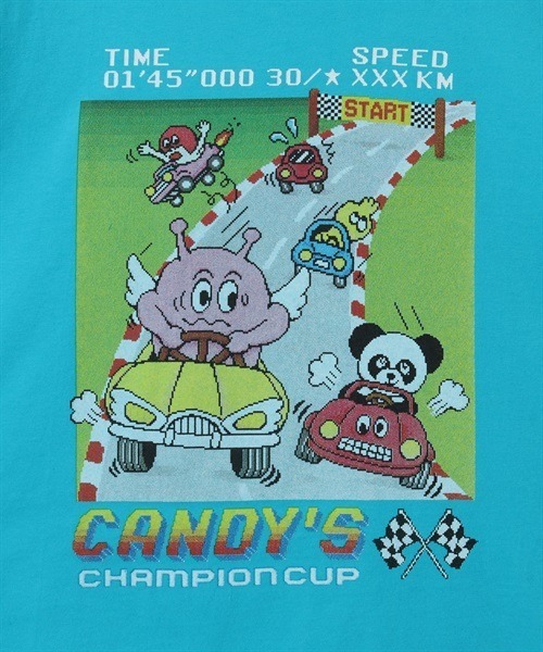 Candy Stripper(キャンディストリッパー)の「RACING CANDYS Tシャツ(Tシャツ/カットソー・レディース・ライトブルー/ブラック/オフホワイト・2/4/3)」の10枚目の写真