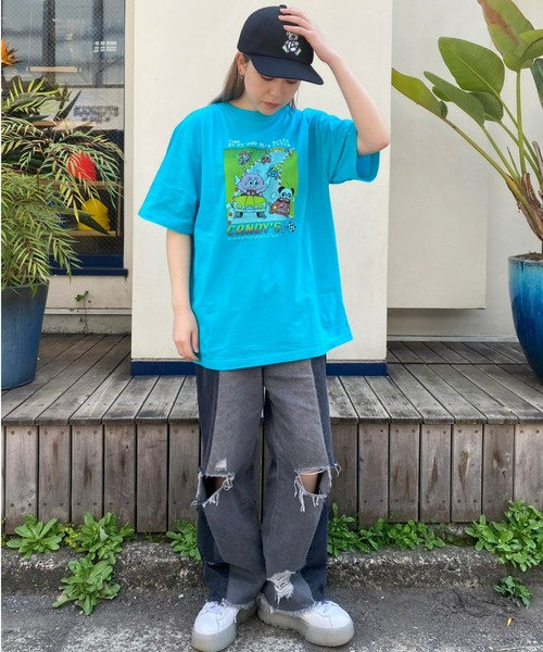 Candy Stripper(キャンディストリッパー)の「RACING CANDYS Tシャツ(Tシャツ/カットソー・レディース・ライトブルー/ブラック/オフホワイト・2/4/3)」の17枚目の写真