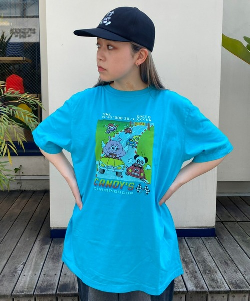 Candy Stripper(キャンディストリッパー)の「RACING CANDYS Tシャツ(Tシャツ/カットソー・レディース・ライトブルー/ブラック/オフホワイト・2/4/3)」の19枚目の写真