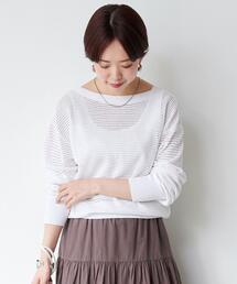 green label relaxing（グリーンレーベルリラクシング）の「【WEB限定】［ XS /H148-155㎝］メッシュニット ショート Vネック カーディガン（カーディガン/ボレロ）」