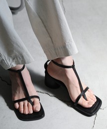 select MOCA | 2022 SS ストラップベルトスクエアトゥサンダル(サンダル)