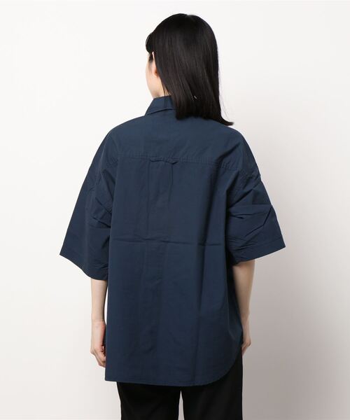 CUBE SUGAR（キューブシュガー）の「CUBE SUGAR/キューブシュガー　タイプライター半袖アウトドアシャツ（シャツ/ブラウス・レディース・カーキ/ベージュ/ネイビー/その他1・FREE）」の5枚目の写真