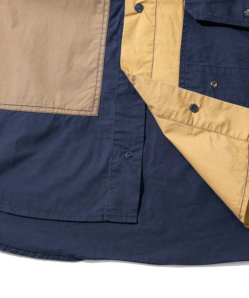 CUBE SUGAR（キューブシュガー）の「CUBE SUGAR/キューブシュガー　タイプライター半袖アウトドアシャツ（シャツ/ブラウス・レディース・カーキ/ベージュ/ネイビー/その他1・FREE）」の10枚目の写真