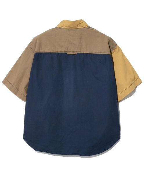 CUBE SUGAR（キューブシュガー）の「CUBE SUGAR/キューブシュガー　タイプライター半袖アウトドアシャツ（シャツ/ブラウス・レディース・カーキ/ベージュ/ネイビー/その他1・FREE）」の11枚目の写真