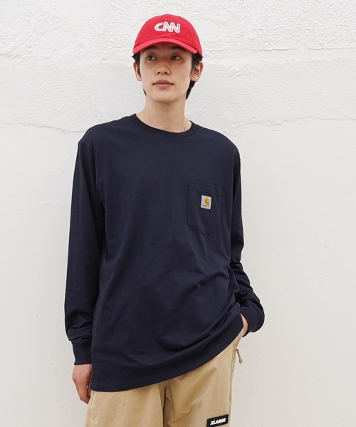 【セール】Carhartt WIP / カーハートWIP L/S Pocket T-Shirt ロングスリーブ ポケット ロゴ Tシャツ ポケT ロンT（Tシャツ/カットソー）｜Carhartt WIP（カーハートダブリューアイピー）