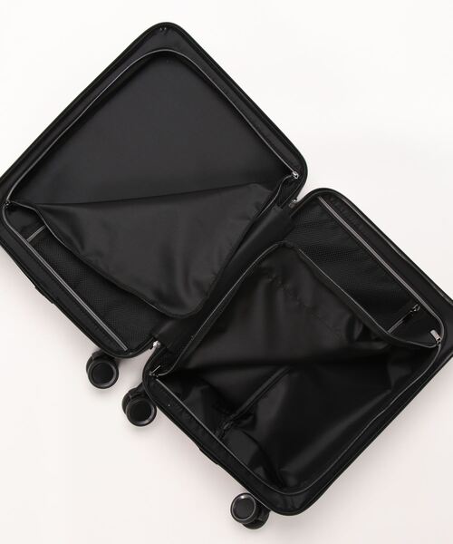 NAUGHTIAM（ノーティアム）の「【TRANSIT LOUNGE/トランジットラウンジ】 ripple リップル フロントオープン キャリーケース 37L（スーツケース/キャリーバッグ・メンズ・ホワイト/ブラック/ピンク/モカ/ラベンダー/グリーン系その他/アクア・FREE）」の12枚目の写真