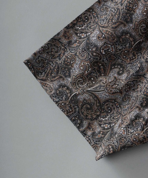 SITRY（シトリー）の「日本製/Oversize Drop shoulder Paisley shirt/オーバーサイズ ドロップショルダー ペイズリー シャツ（シャツ/ブラウス・メンズ・ブラック/マスタード/グレー・M/L）」の16枚目の写真