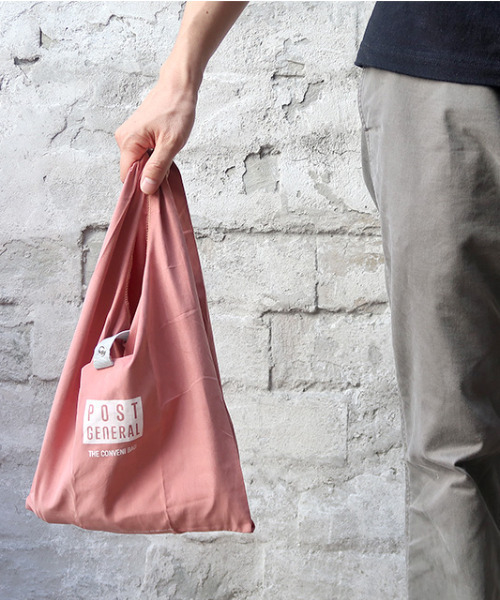 POST GENERAL（ポストジェネラル）の「ポストジェネラル POST GENERAL / コンビニバッグ（エコバッグ/サブバッグ・レディース・ホワイト/ブラック/ベージュ/オリーブ/ピンク/ブルー・FREE）」の6枚目の写真
