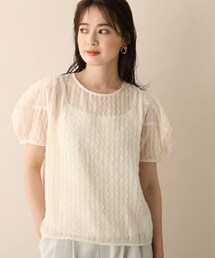 OPAQUE.CLIP | バックリボンチュールデザインブラウス(シャツ/ブラウス)